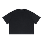 Unisex Boxy Drop Shoulder Crop T-Shirt