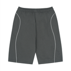Unisex Piping Drawstring Shorts