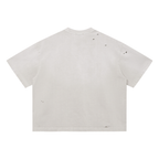 Vintage Washed Distressed Boxy Oversized T-Shirt