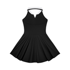 Women's Collared Halter A-Line Tennis Dress