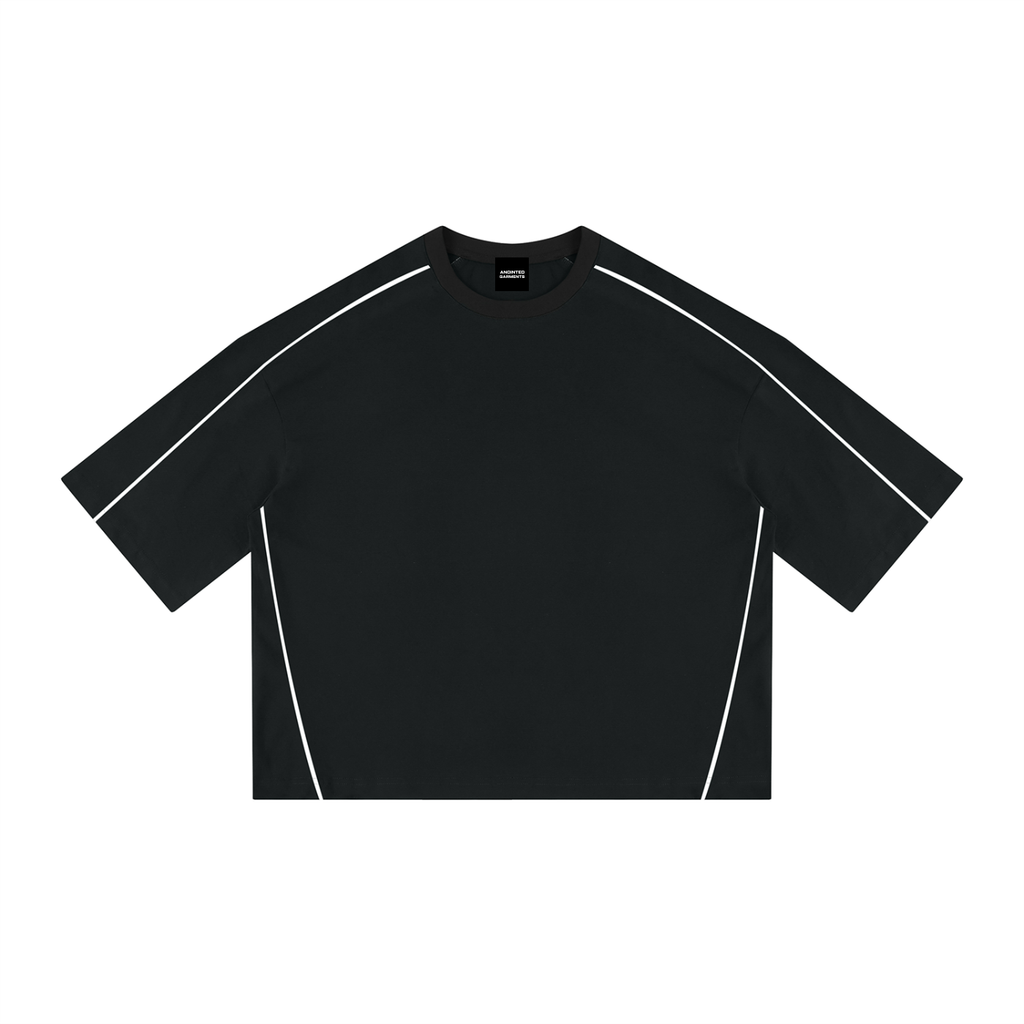 Unisex Heavyweight Boxy Piping T-Shirt