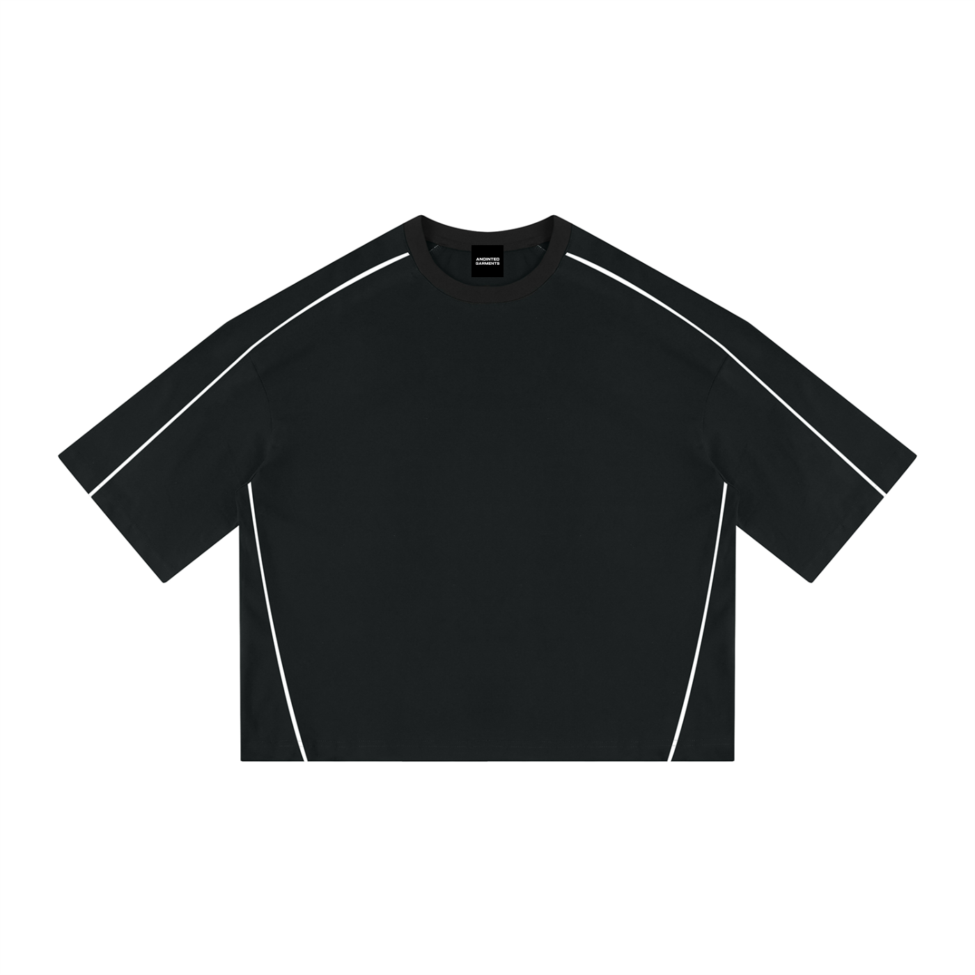 Unisex Heavyweight Boxy Piping T-Shirt