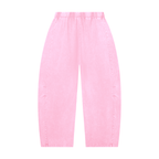 Unisex Mineral Wash Barrel Leg Pants