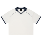 Unisex Collared Piping Boxy Soccer Jersey