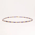 Anointed Garments Amethyst Pearl Harmony necklace featuring freshwater pearls, lavender zirconia, and 18K gold vermeil.