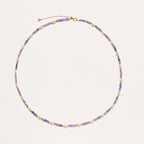 Anointed Garments Amethyst Pearl Harmony Necklace featuring freshwater pearls, lavender zirconia, and 18K gold vermeil.