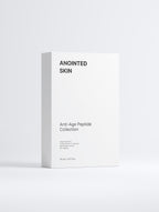 Anointed Garments Anointed Skin Anti-Age Peptide Collection white skincare product box with minimalist typography.