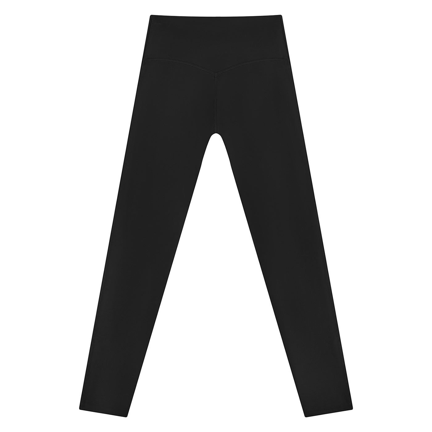 Anointed Garments black high-waisted athletic leggings with moisture-wicking four-way stretch fabric for gym workouts.