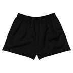 Anointed Garments black athletic performance shorts with an elastic waistband and moisture-wicking microfiber fabric.