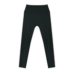 Anointed Garments black high-rise ankle-length leggings in a stretchy polyester-spandex blend for yoga and gym wear.