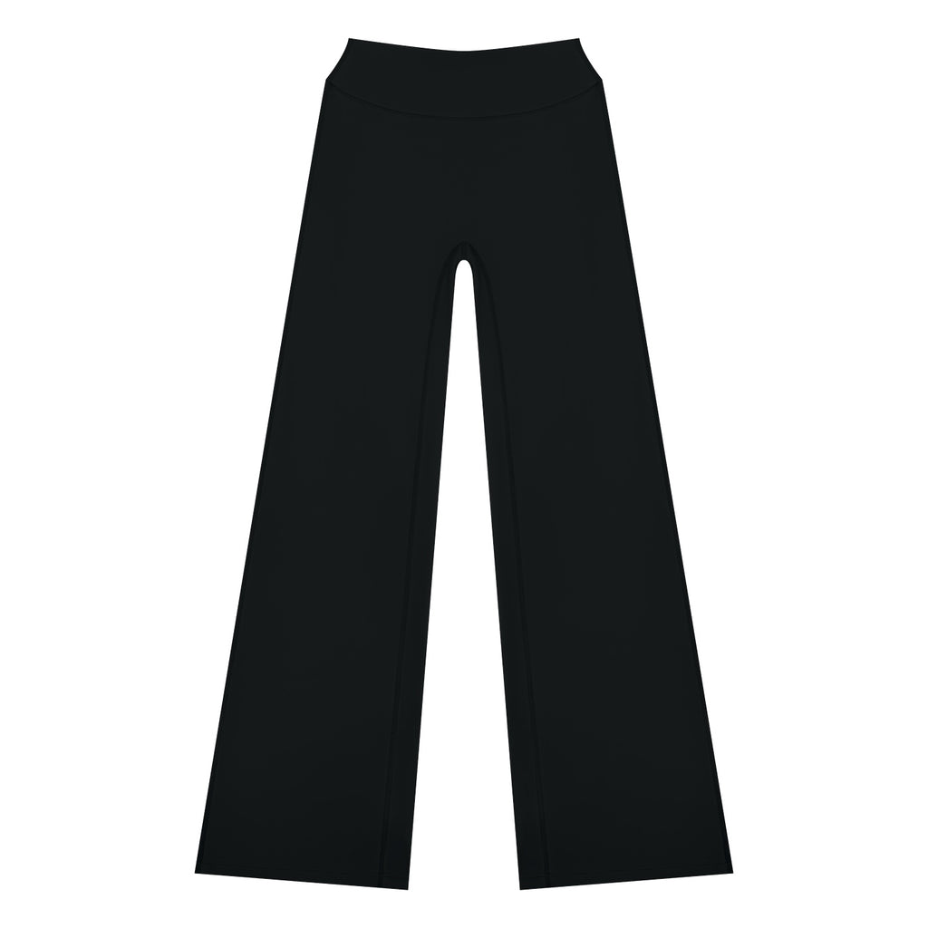 Anointed Garments black high rise yoga pants in a comfortable nylon and spandex blend for gym or casual wear.