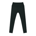 Anointed Garments black high-waisted athletic performance leggings with a smooth, moisture-wicking stretch fabric.