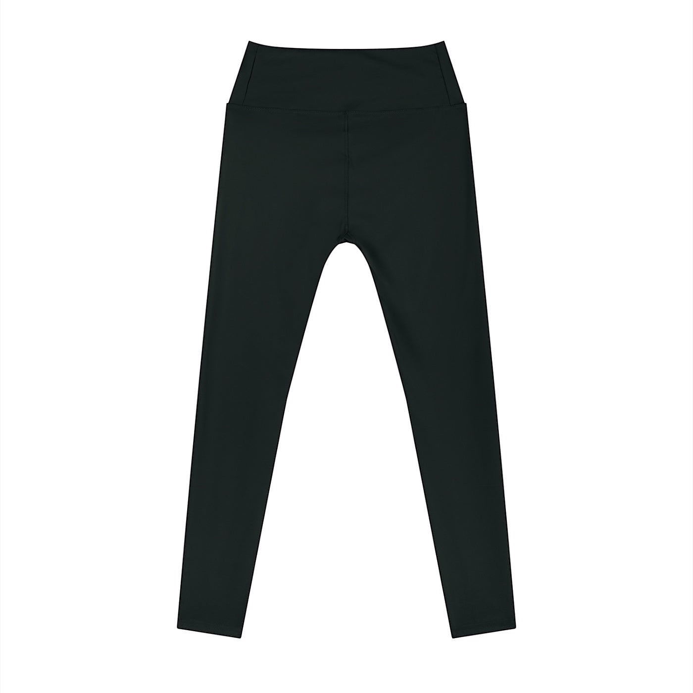 Anointed Garments black high-waisted athletic performance leggings with a smooth, moisture-wicking stretch fabric.