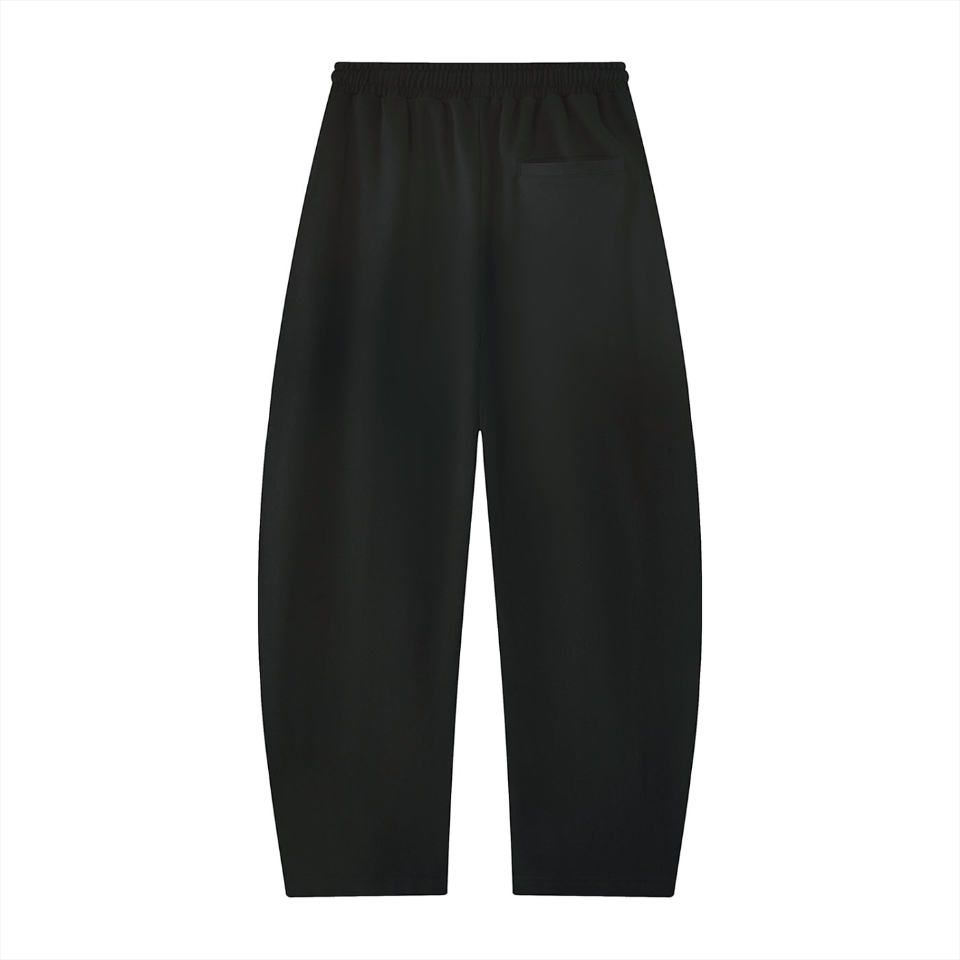 Anointed Garments black relaxed fit sweatpants with an elastic waistband and a single rear pocket.