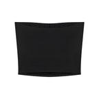 Anointed Garments black strapless tube top in a stretchy nylon-spandex blend with a seamless, minimalist design.