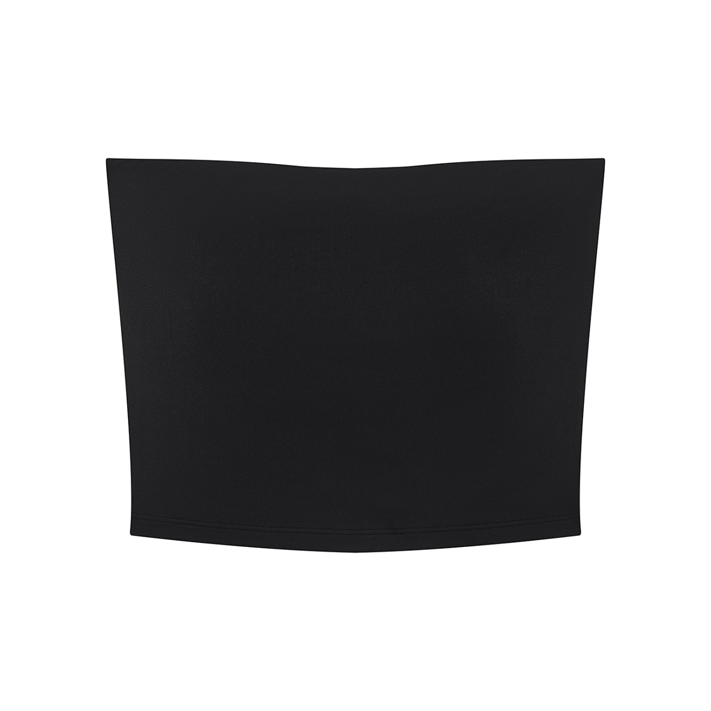 Anointed Garments black strapless tube top made from stretchy nylon spandex blend with a seamless bodycon fit