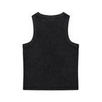 Anointed Garments black snow washed cotton blend sleeveless crop tank top with a round neck
