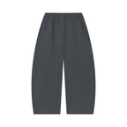 Anointed Garments charcoal grey relaxed fit lounge sweatpants with a wide-leg silhouette and elasticated waistband.
