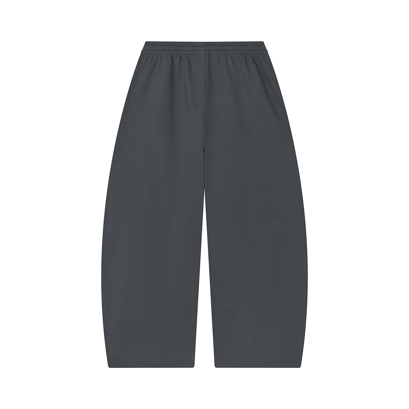Anointed Garments charcoal grey relaxed fit lounge sweatpants with a wide-leg silhouette and elasticated waistband.