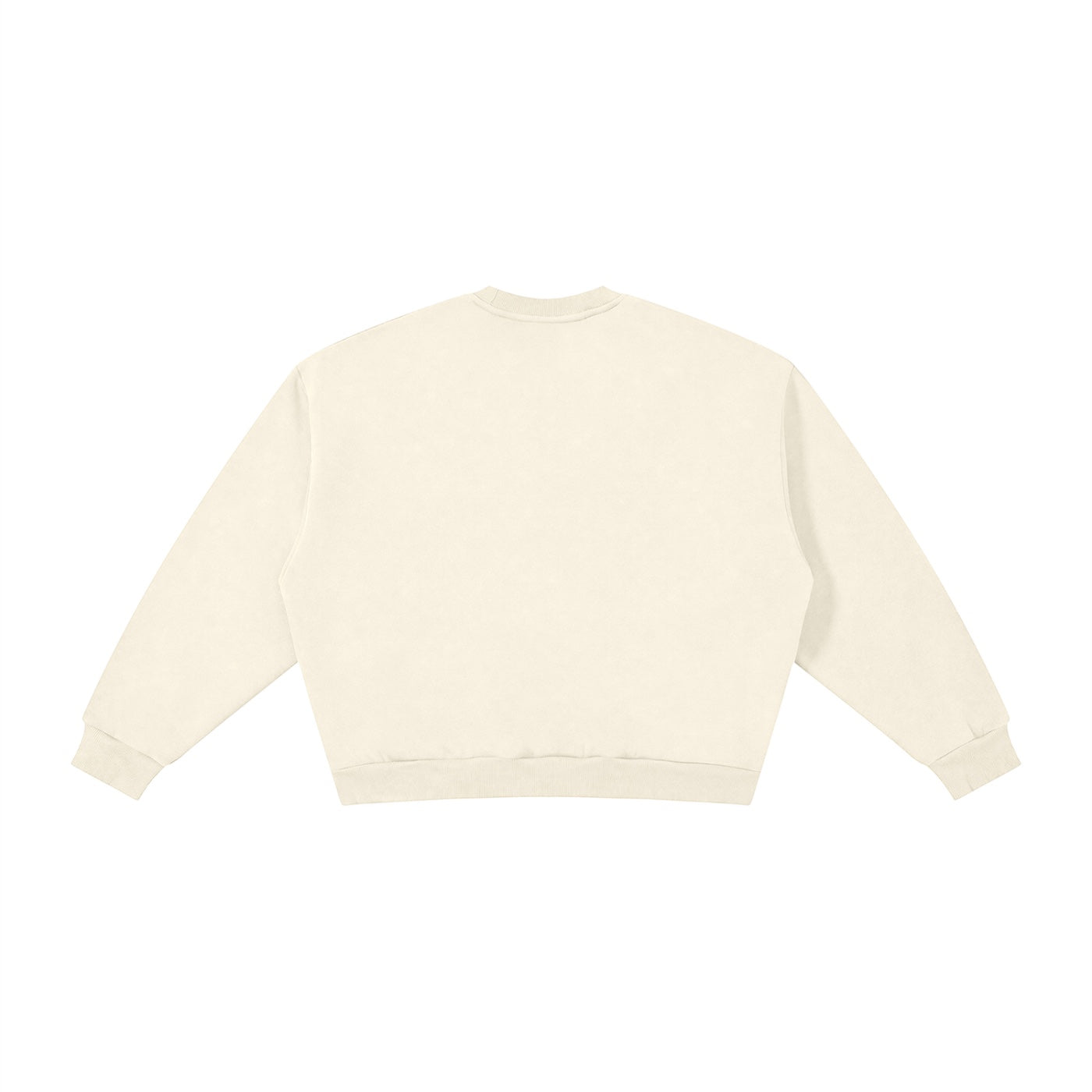 Anointed Garments essential crewneck sweatshirt in cream featuring a relaxed fit, drop shoulders, and ribbed trim.