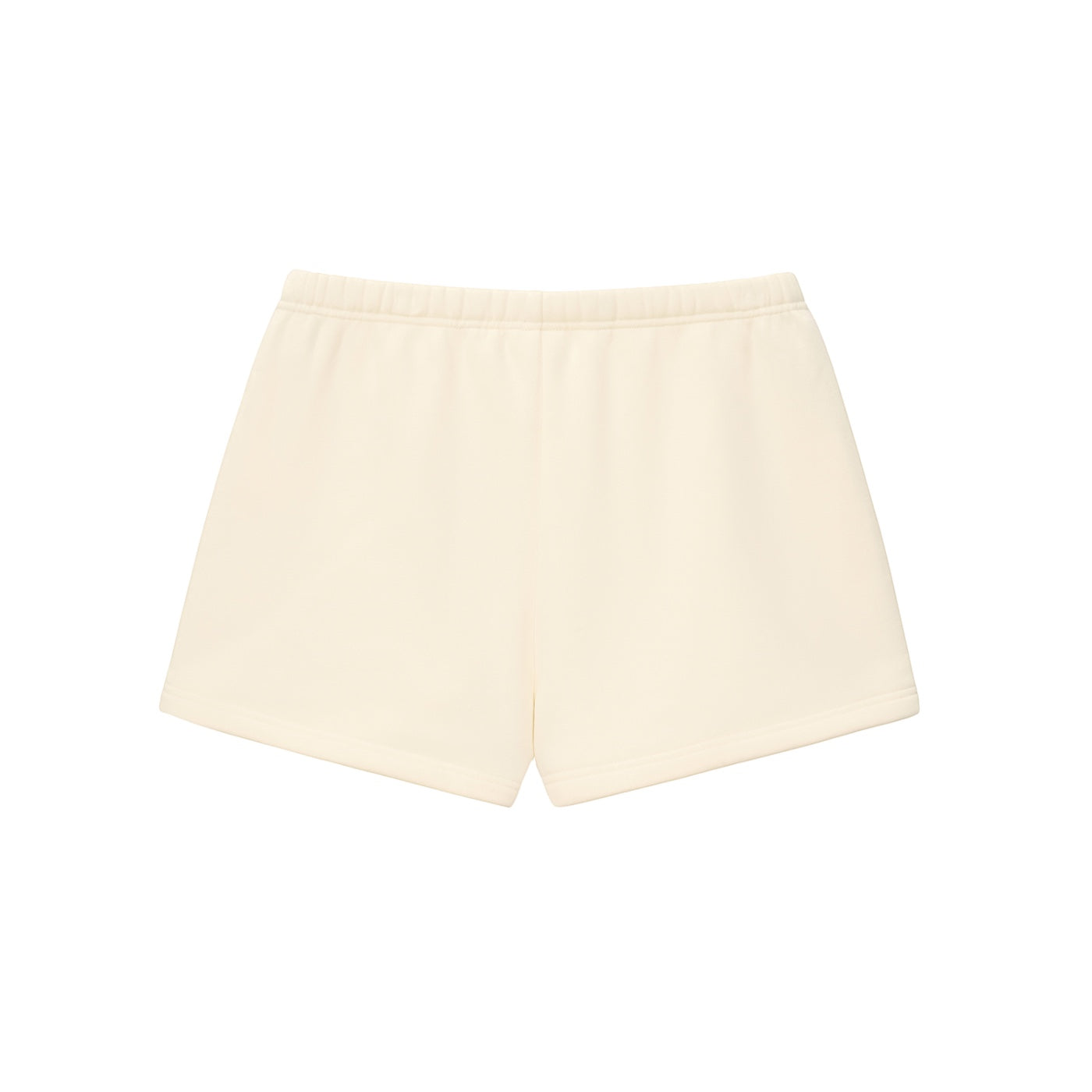 Anointed Garments Essential fleece lounge shorts in cream with an elasticated waistband.