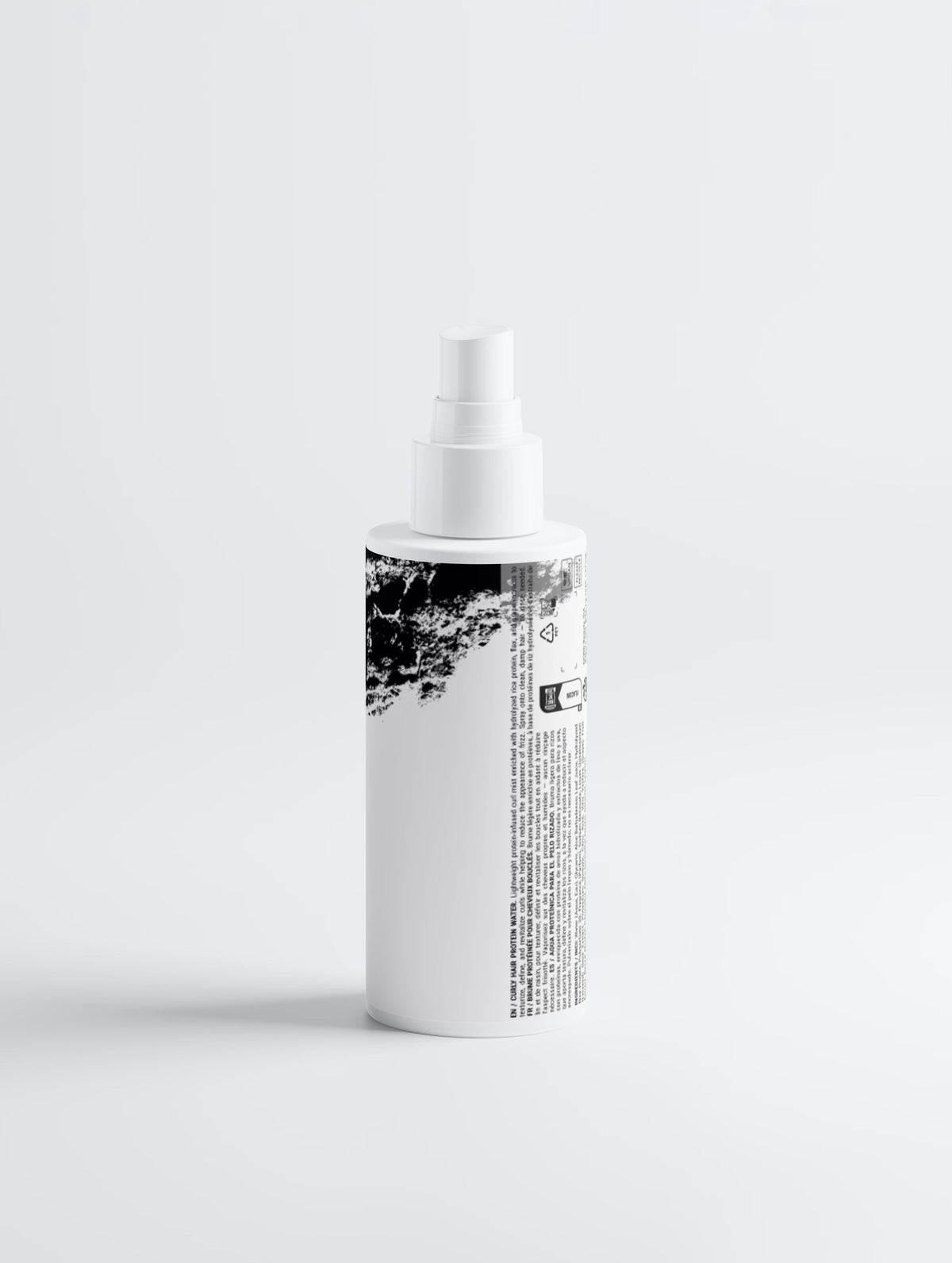 Anointed Garments Anti-Frizz Curly Hair Texture Mist in a white spray bottle with black label text.