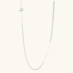 Anointed Garments long sterling silver necklace with graduated polished spheres and a toggle clasp closure.