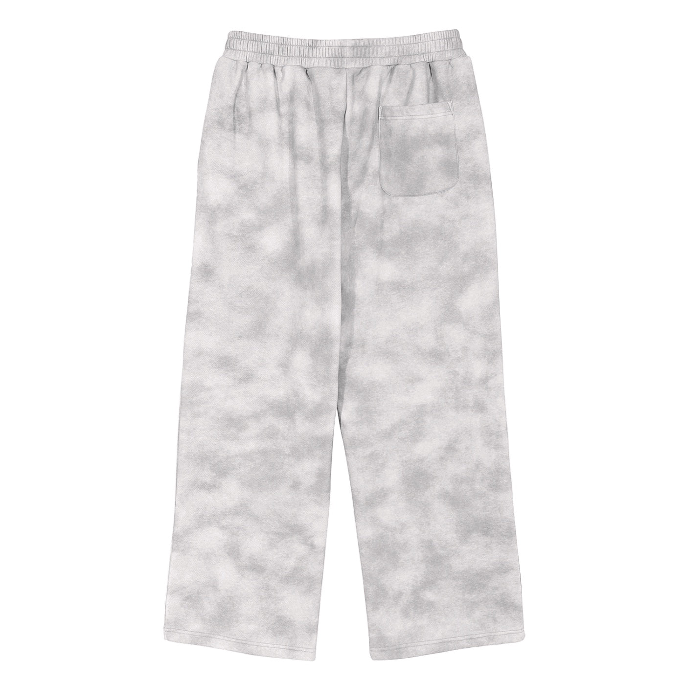Anointed Garments grey tie-dye relaxed fit lounge pants with an elastic drawstring waist and back pocket
