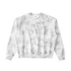 Anointed Garments grey washed boxy fleeced sweatshirt with a round neck and long sleeves in a vintage style