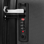 Anointed Garments® hardshell travel suitcase featuring a secure built-in combination lock and durable zipper closure.