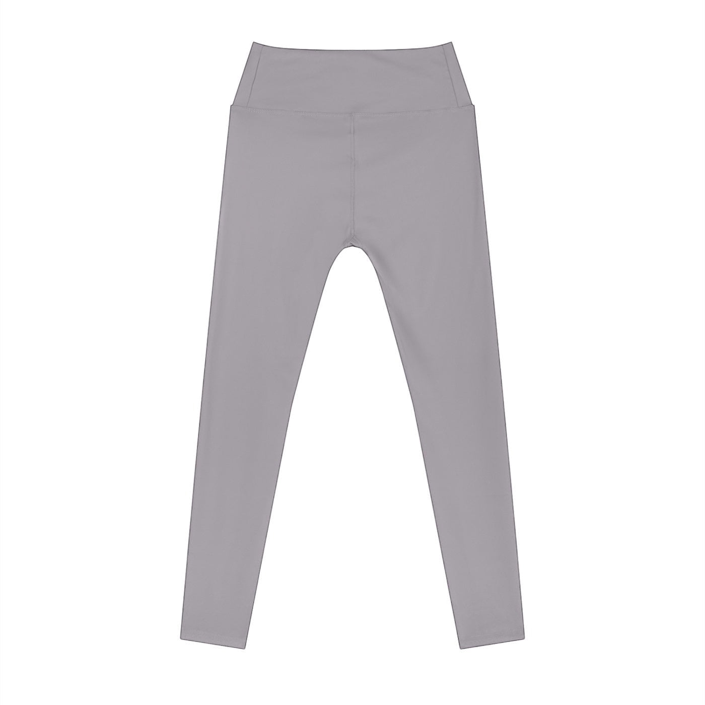 Anointed Garments high-waisted athletic leggings in light grey, featuring moisture-wicking, squat-proof fabric.