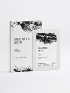 Anointed Garments Anointed Skin anti-age hydrogel eye patches box and individual sachet with black and white design