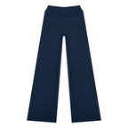 Anointed Garments navy blue high rise yoga pants in a bodycon nylon spandex blend for gym and casual wear.