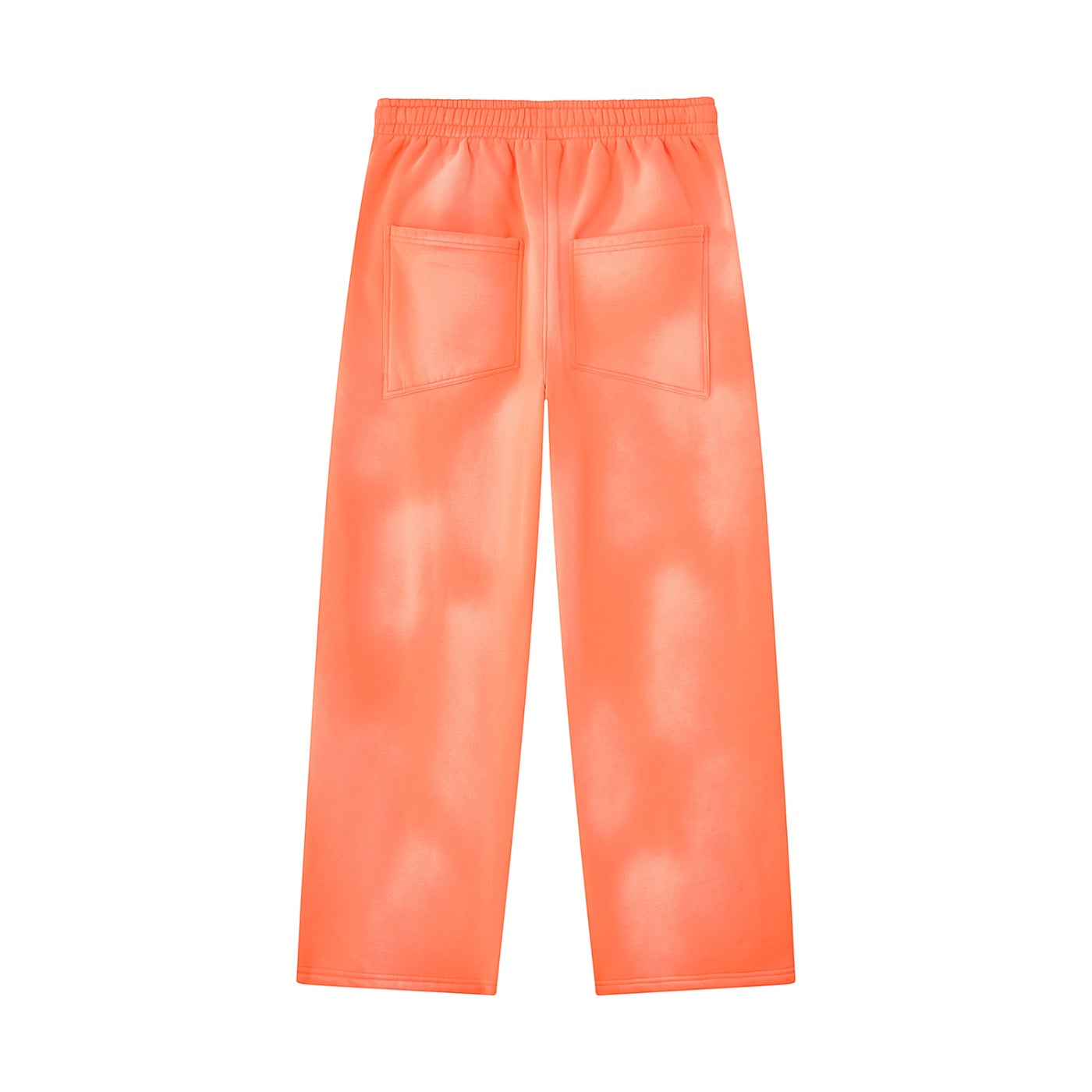 Anointed Garments relaxed fit fleece sweatpants in bright orange with a washed effect and back pockets