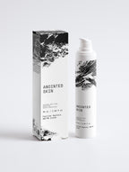Anointed Garments Anointed Skin Peptide Ageless AM/PM Cream bottle and box with black and white abstract design