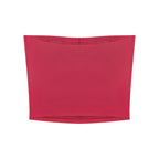 Anointed Garments red strapless tube top in a stretchy nylon-spandex blend with a seamless, bodycon fit.