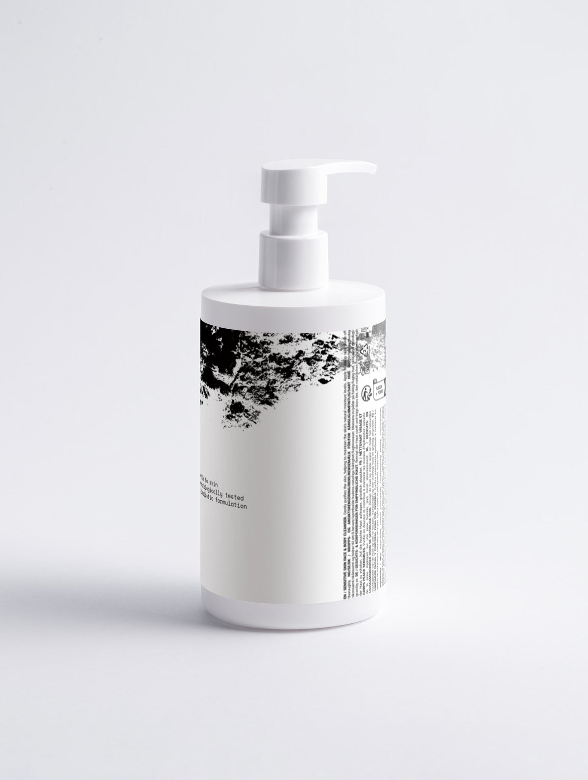Anointed Garments Anointed Skin sensitive face and body cleanser in a white pump bottle against a neutral background.