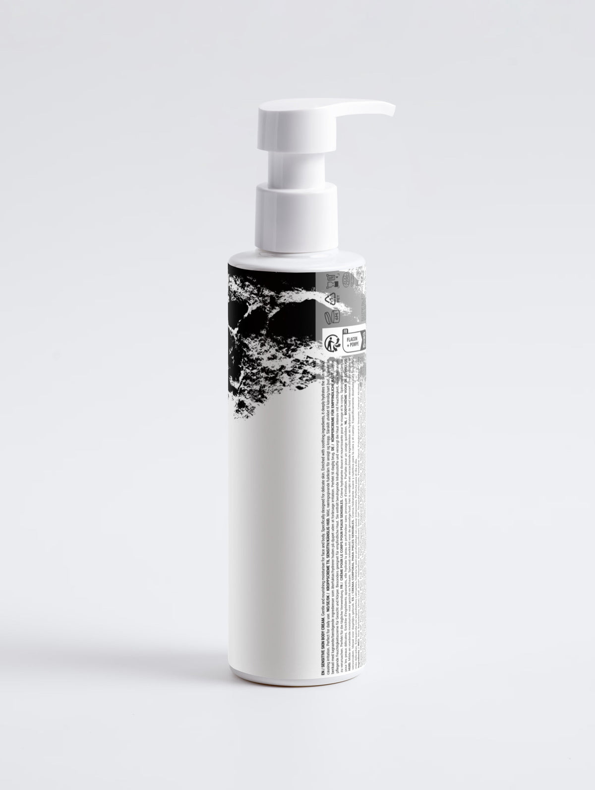 Anointed Garments Anointed Skin Sensitive Skin Face & Body Cream in a white pump bottle with black label details.