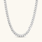 Anointed Garments 925 sterling silver Cuban chain necklace with a high-polish finish and interlocking links.