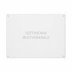 Anointed Garments tempered glass cutting board with a rectangular shape and a whorled-texture surface.