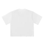 Back view of a white Anointed Garments Essential boxy fit crewneck t-shirt in heavyweight cotton