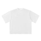 Anointed Garments white oversized cotton t-shirt with a drop shoulder design and round neck, casual unisex style.