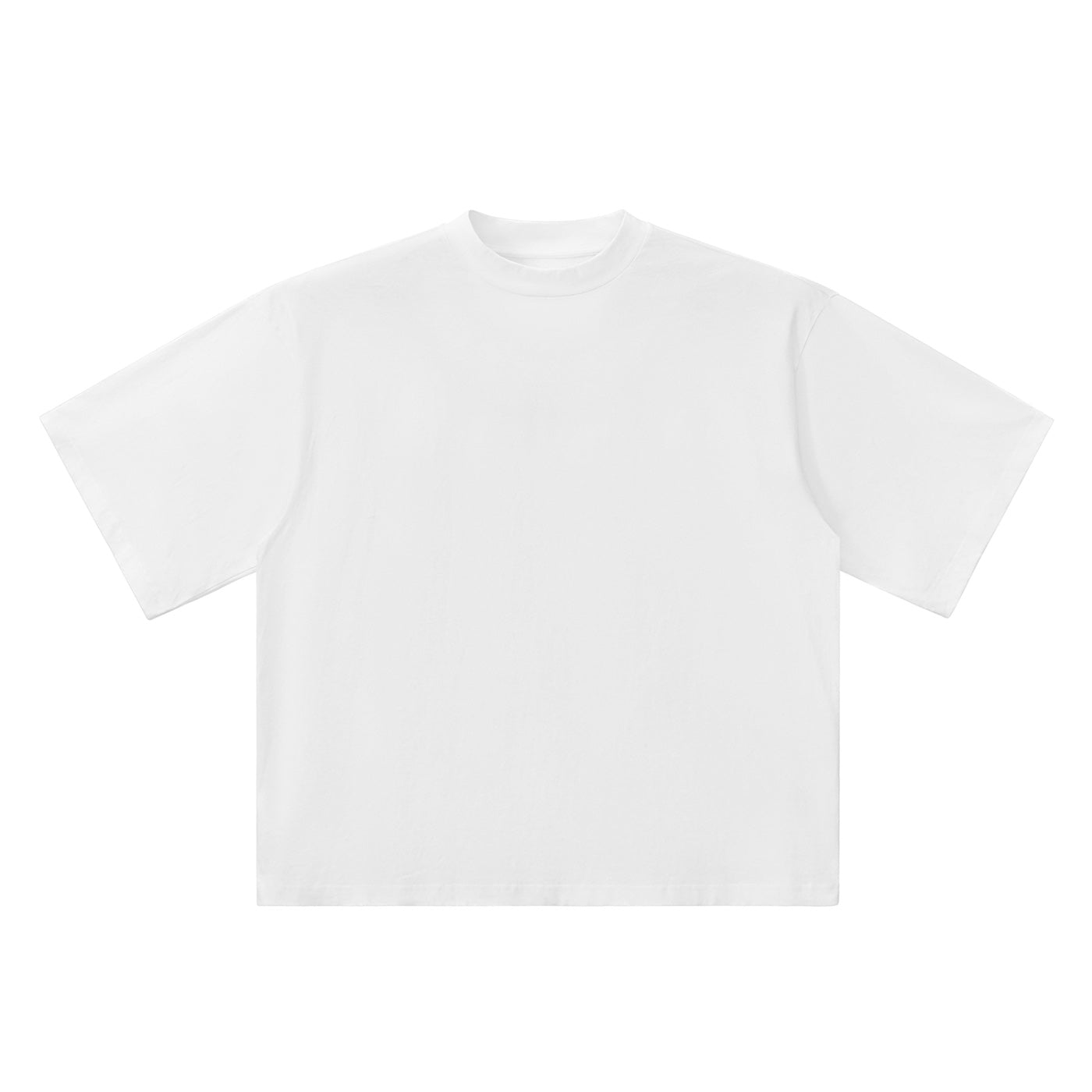 Anointed Garments white oversized cotton t-shirt with a drop shoulder design and round neck, casual unisex style.