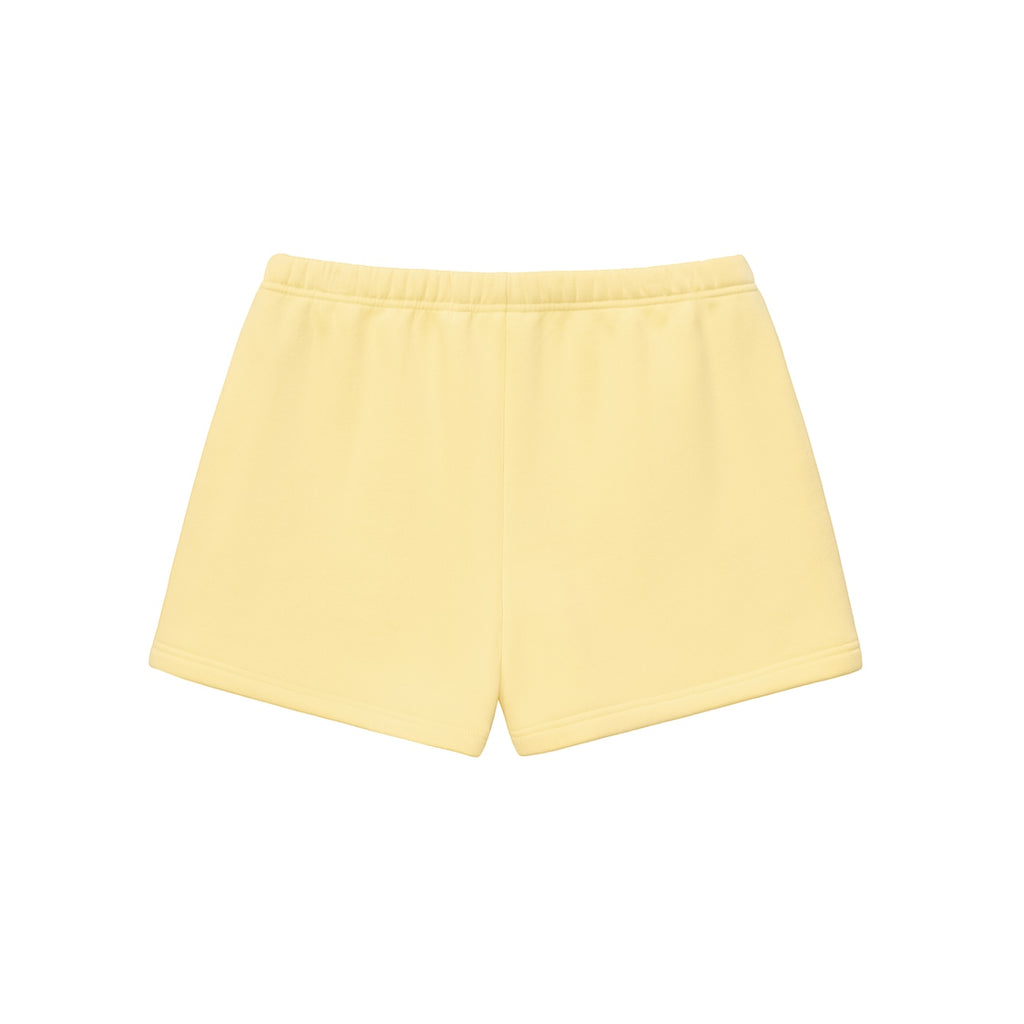 Anointed Garments yellow fleece lounge shorts with an elasticated waistband for a comfortable casual fit.