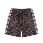 Unisex Heavyweight Leopard Drawstring Shorts
